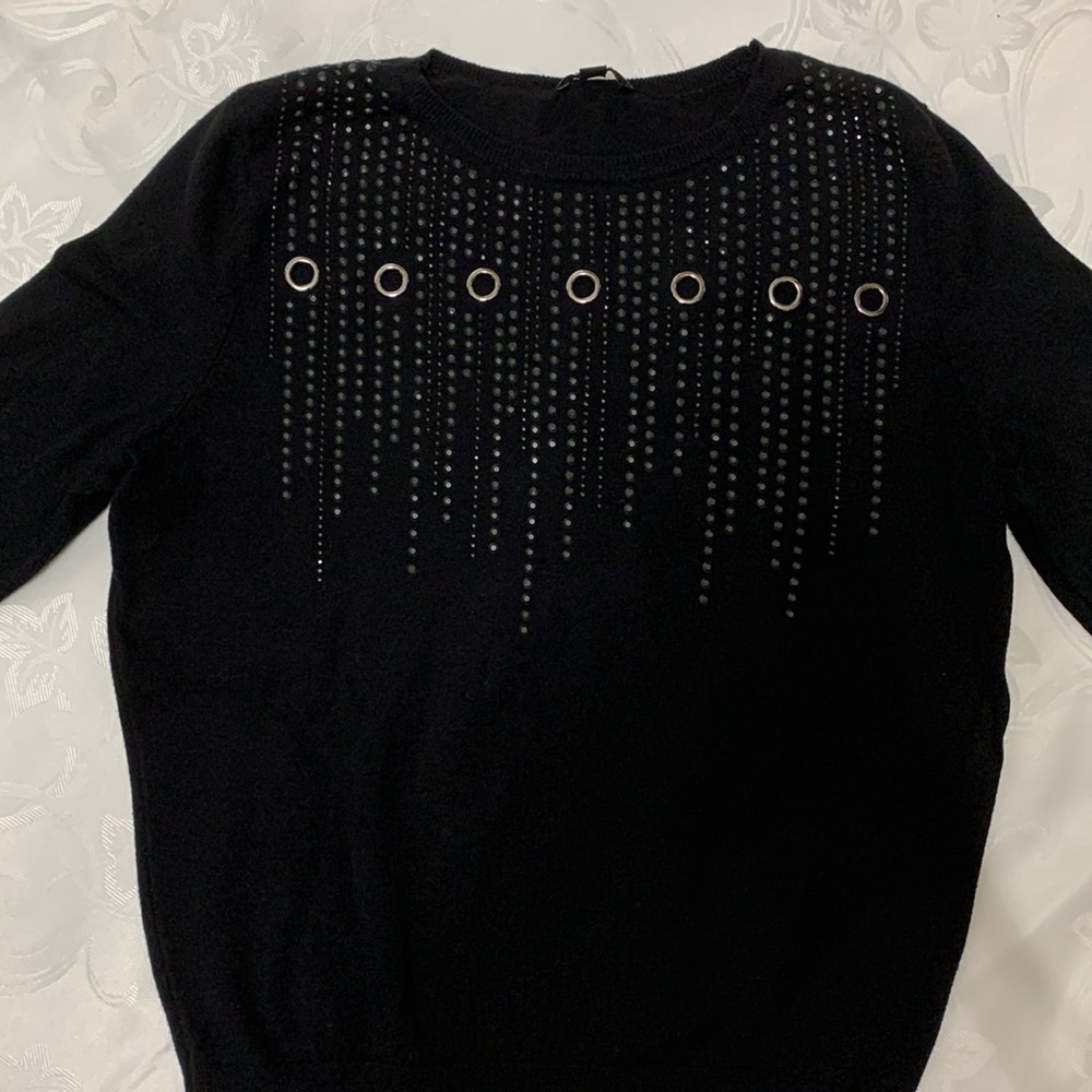 EXPRESS black studded sweater